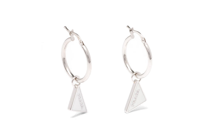 PRADA Earrings Women's Silver