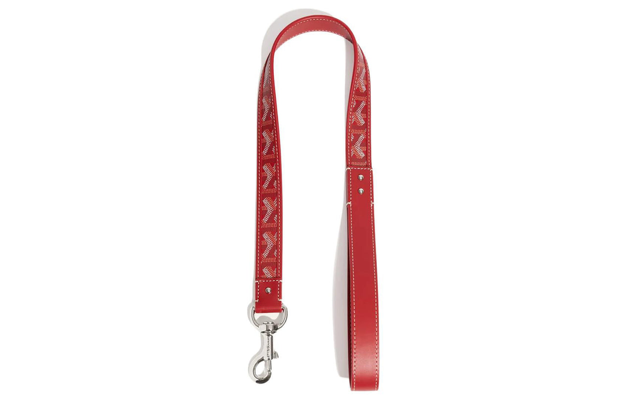 GOYARD Goyardine Canvas With Vauzelles Calfskin Dog's Teeth Bag Straps Unisex Red