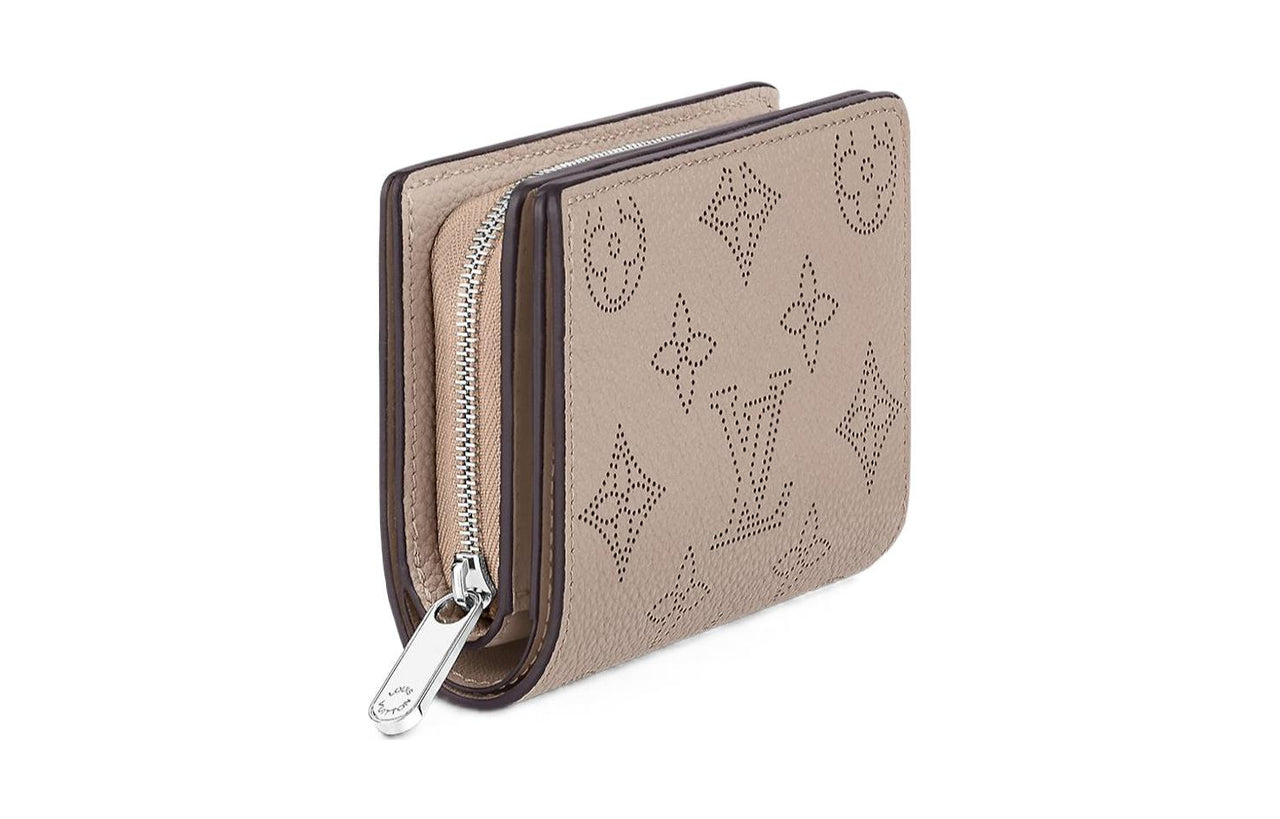 LOUIS VUITTON Calfskin Wallet Women's Gray