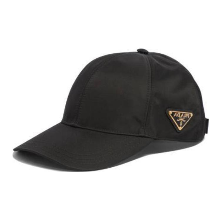 PRADA Re Nylon Logo Plaque Baseball Hat