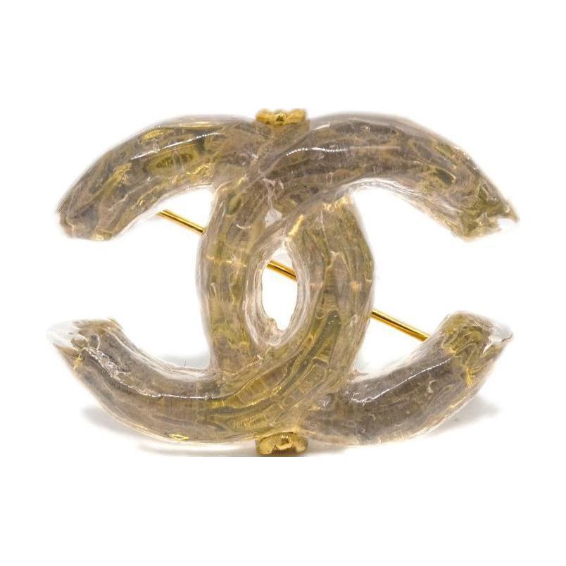 CHANEL 1999 CC-logo Brooch Pin
