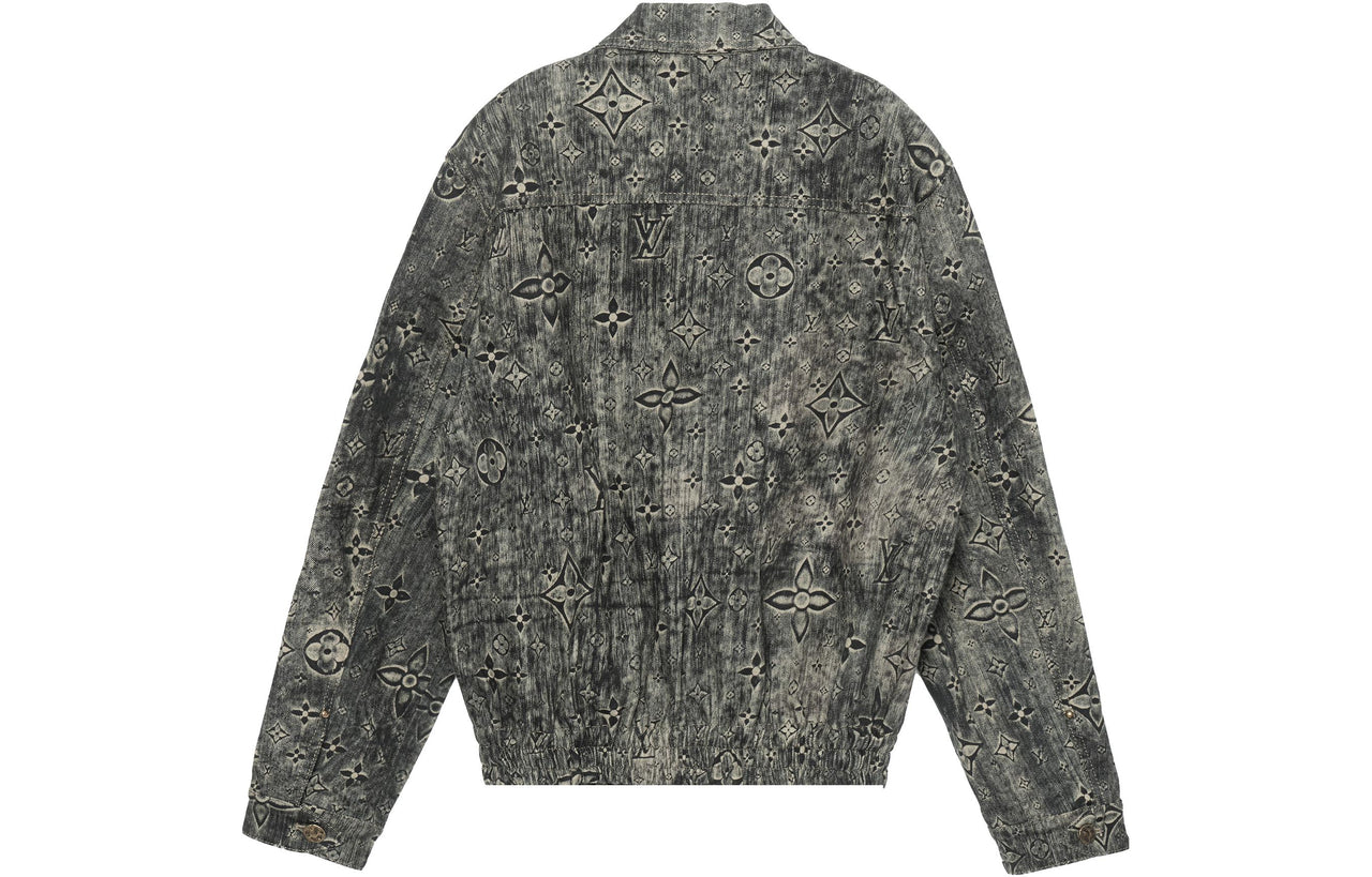 LOUIS VUITTON New Quarterly Products Of LV Denim Jacket Men's Gray