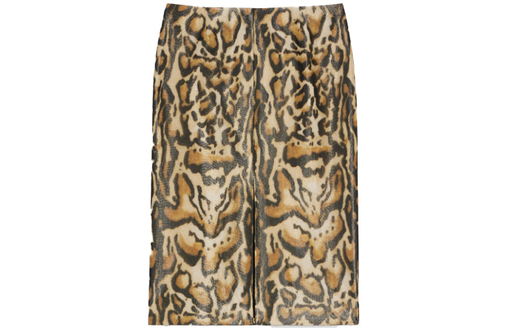 CELINE Casual Long Skirts Women's Khaki