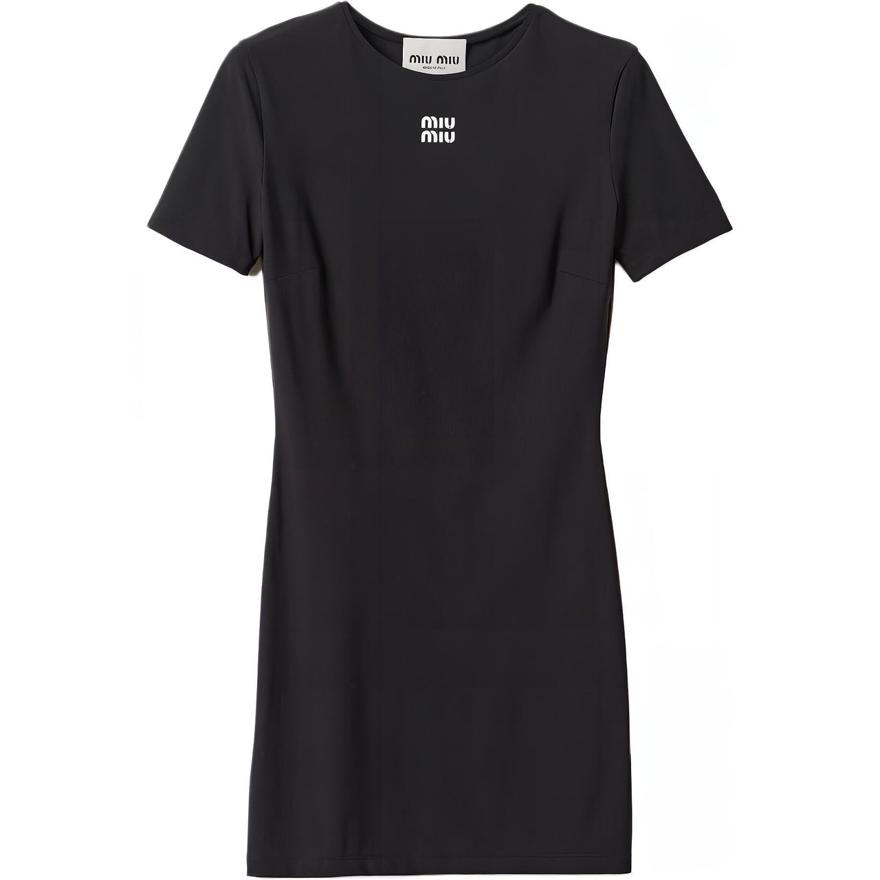 MIU MIU Logo print Short sleeve Minidress