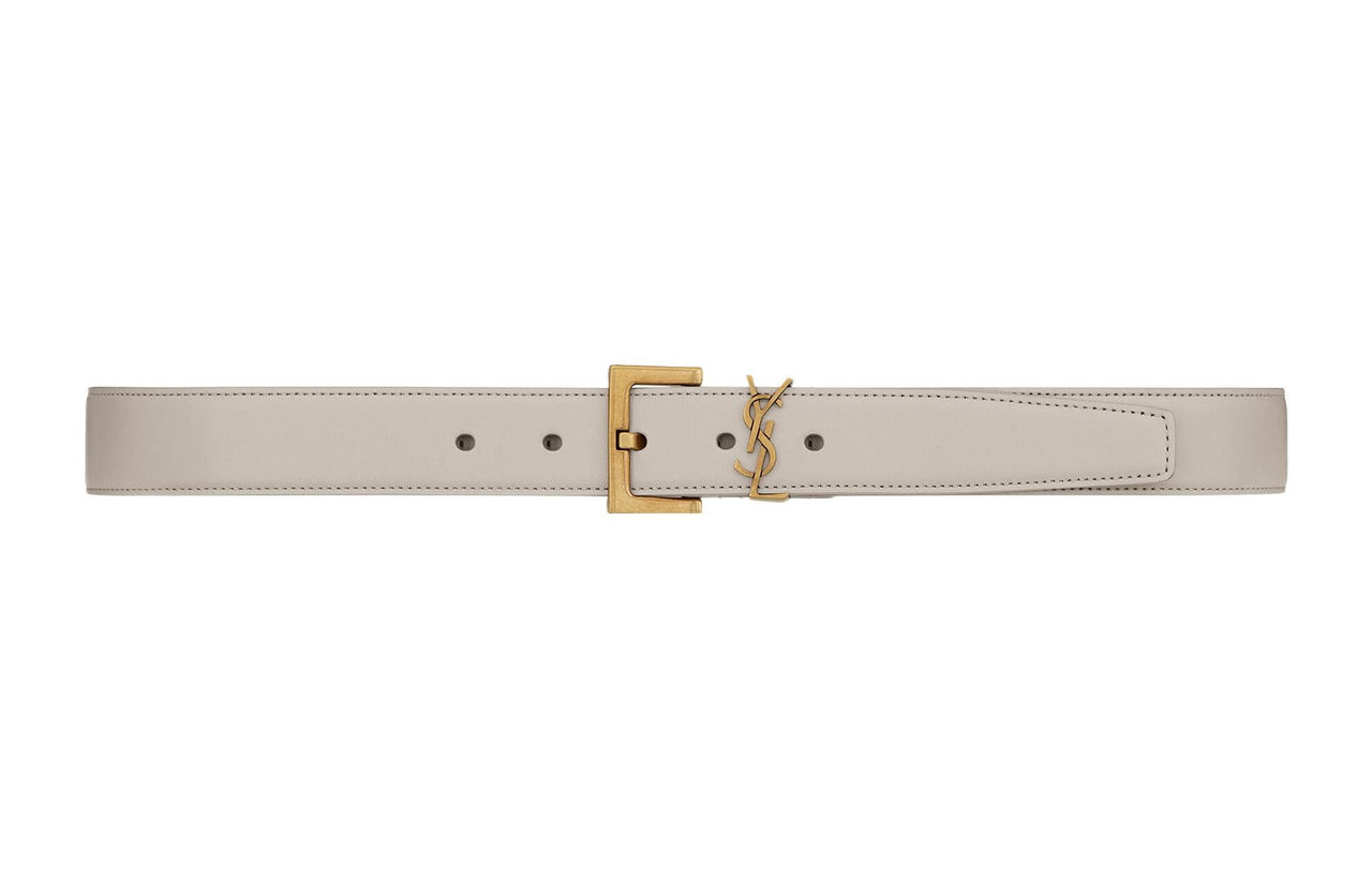 SAINT LAURENT Monogram Buckled Belt
