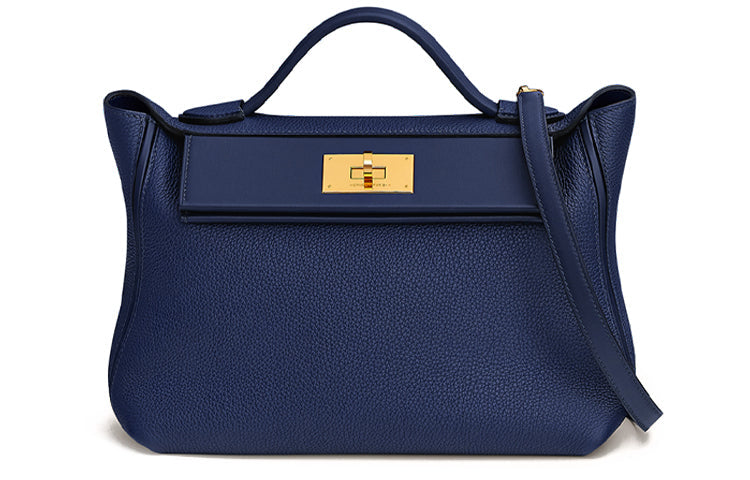 HERMES 24/24 Togo With Swift Calfskin Portable Crossbody Bag Shoulder Bag Women's Two-Tone