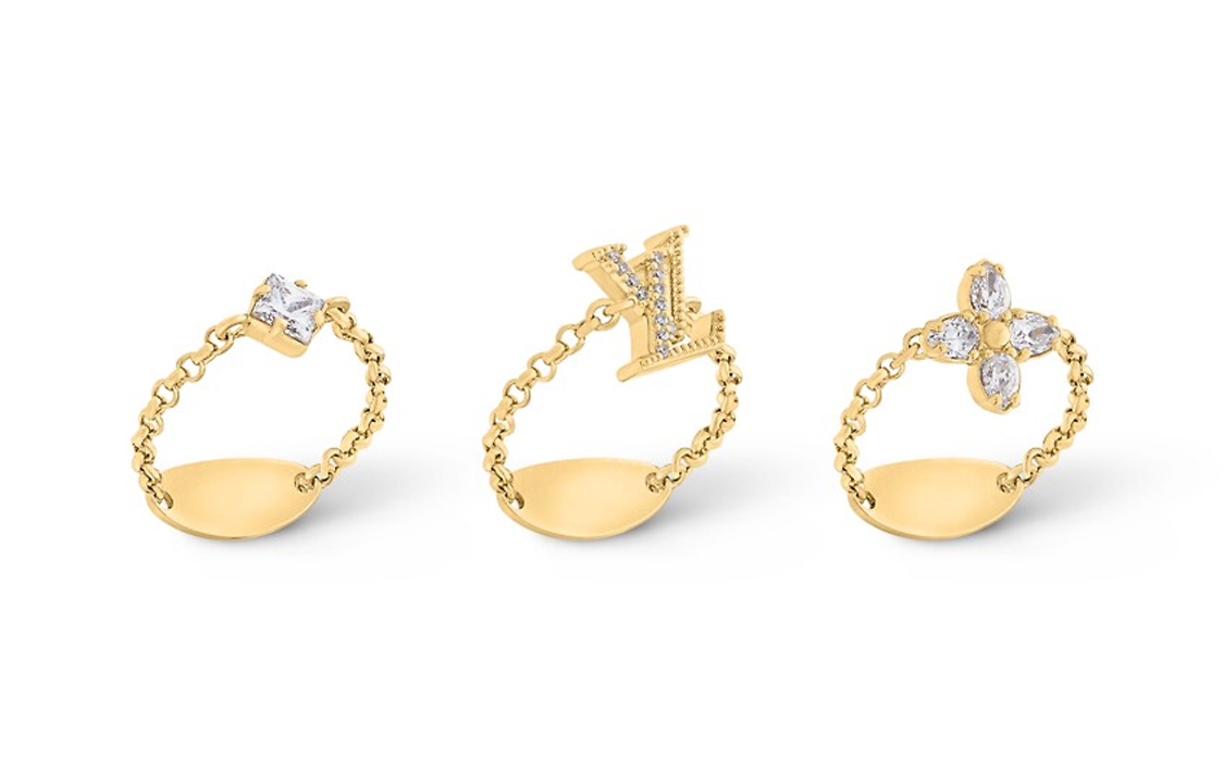 LOUIS VUITTON Lady Lv Ring Set