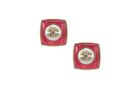 CHANEL 22c Early Spring Earrings Women's Gold, Red