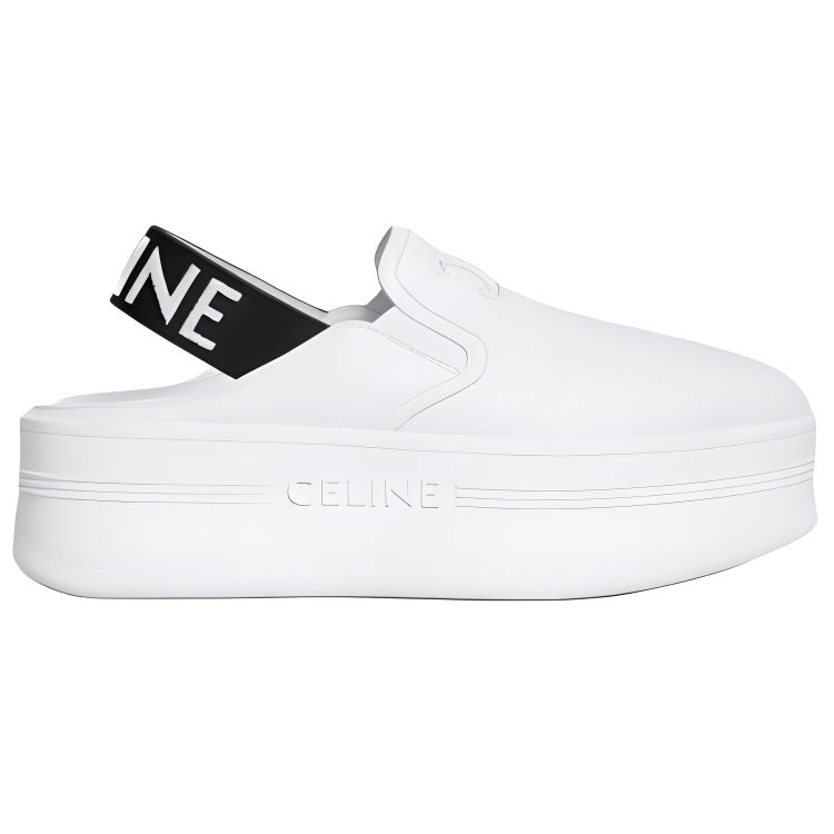 CELINE Block Casual Single Shoes Women's White
