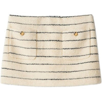 MIU MIU Striped Knit Mini Skirt