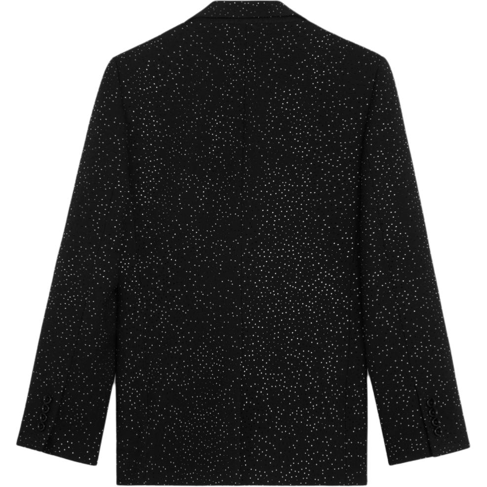 CELINE Carnaby Jacket With Rhinestones In Double face Wool