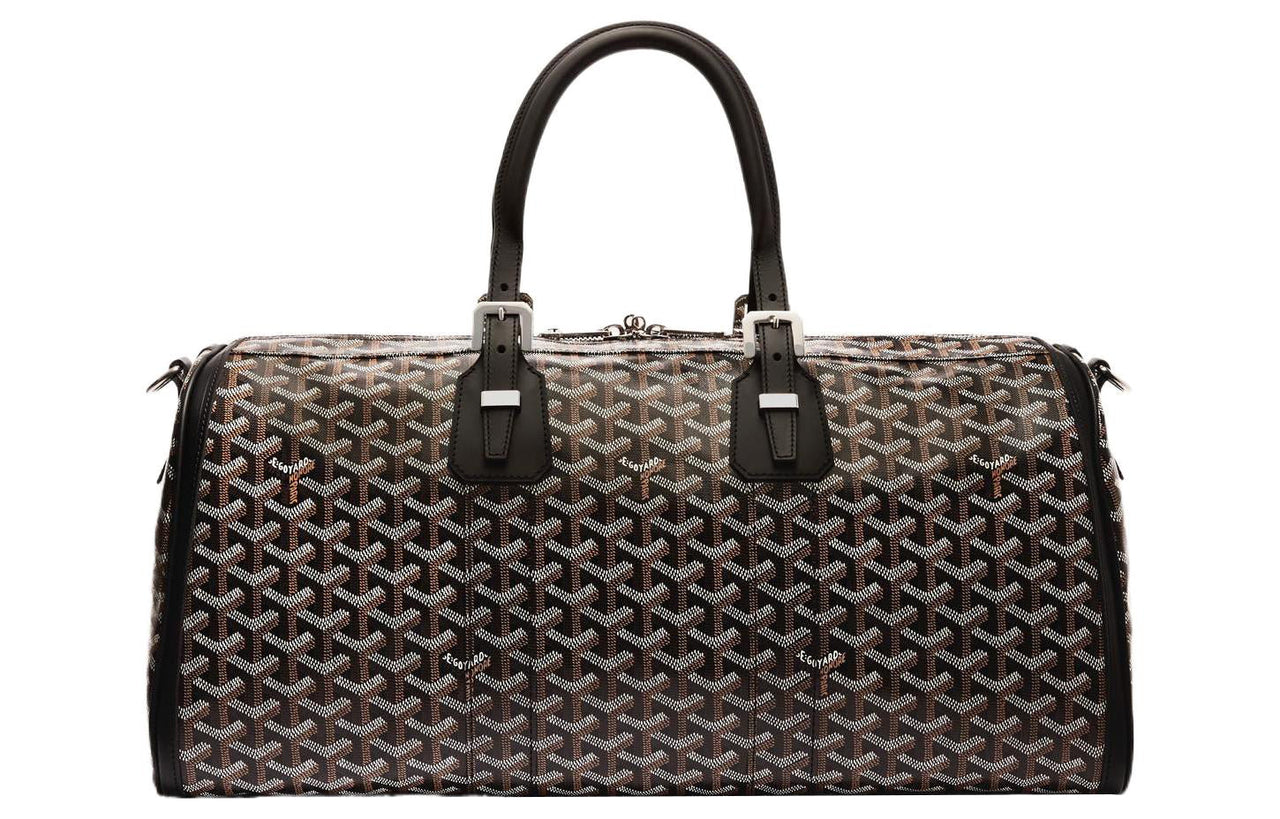 GOYARD Canvas With Leather Shoulder Bag Crossbody Bag Handbag Travel Bag Unisex Black