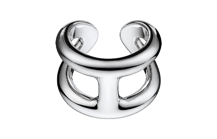 HERMES 925 Sterling Silver Rings Women's Silver
