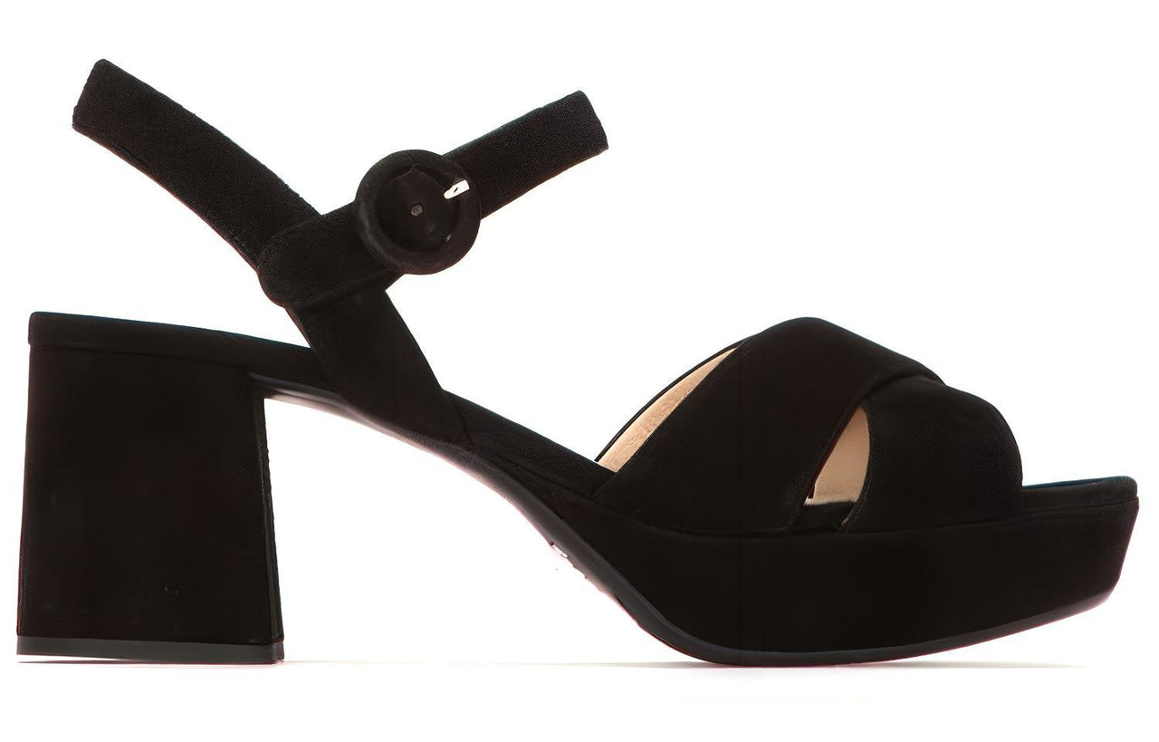 PRADA Chunky Heel High Heels Women's Black