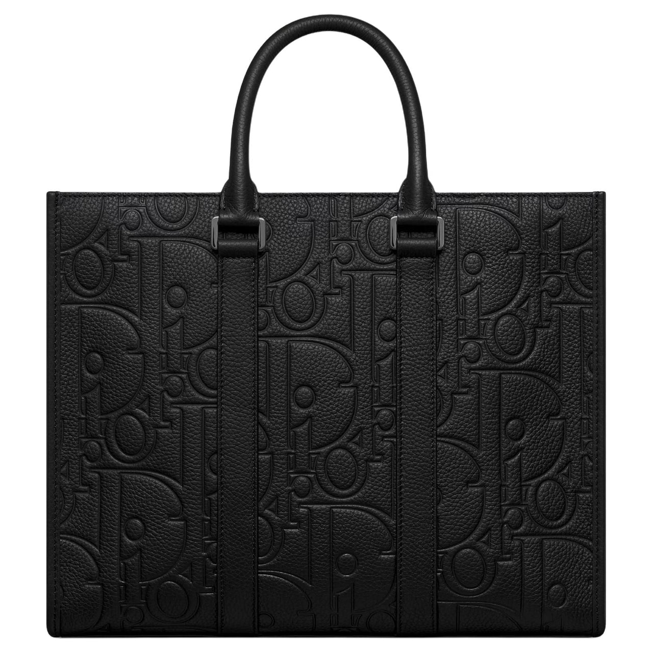 DIOR Cow Leather Shoulder Bag Crossbody Bag Handbag Medium Size Men's Black