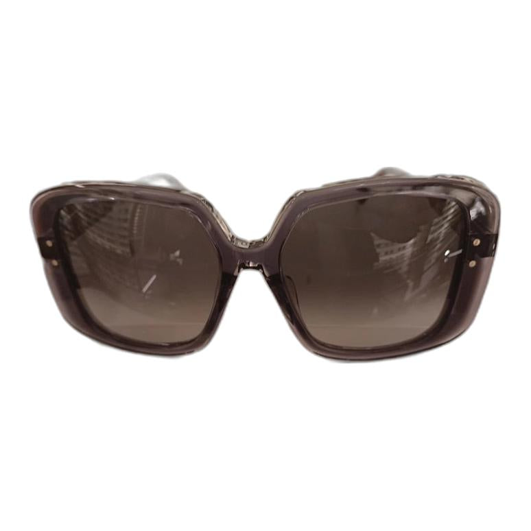 DIOR Square Sunglasses Women's Gray