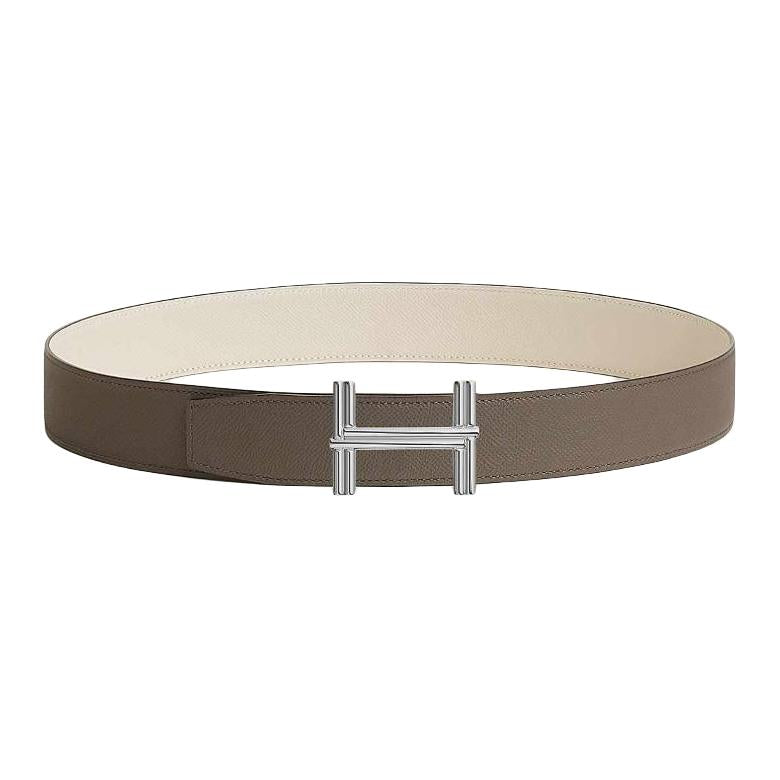 HERMES - Leather Belts Men's Umber Width: 3.8CM