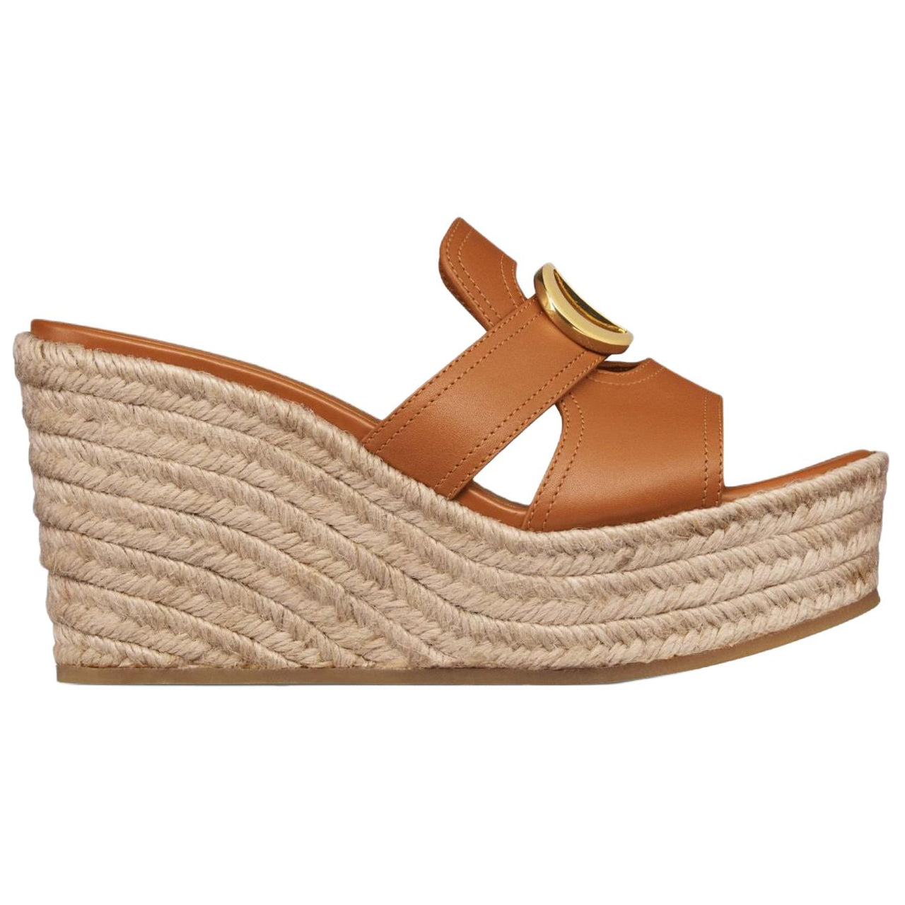 DIOR 30 Montaigne Slide Slippers 9.5cm Women's Camel