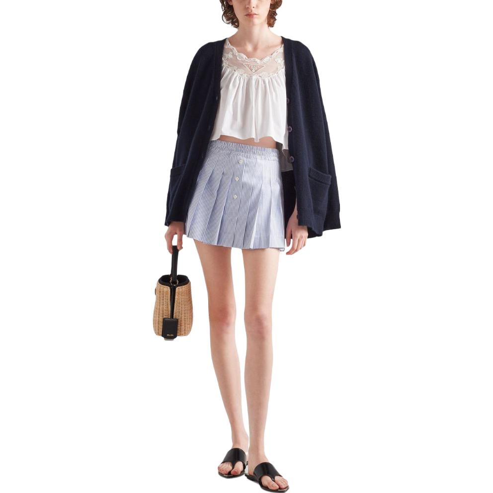 PRADA Casual Short Skirts Women's Blue