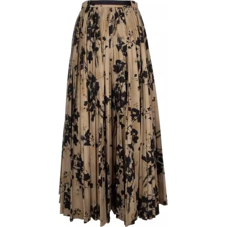 DIOR Casual Long Skirt Women's Black