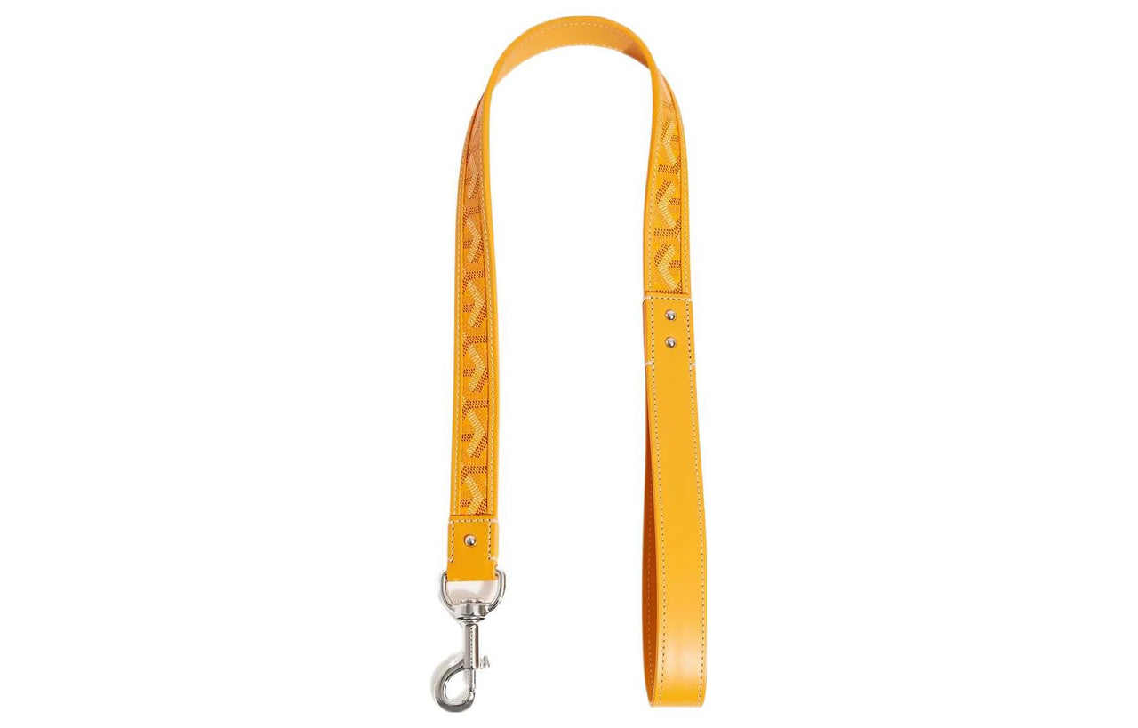 GOYARD Goyardine Canvas With Vauzelles Calfskin Dog's Teeth Bag Straps Unisex Yellow