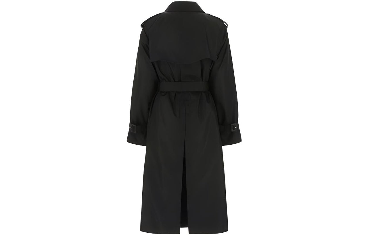 PRADA Double-Breasted Belted Long Sleeved Coat