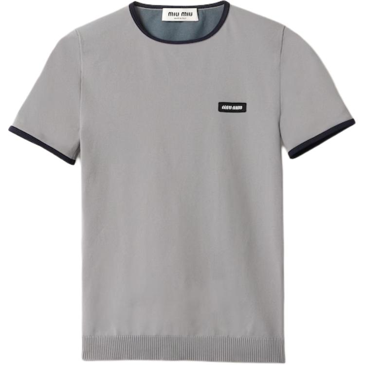 MIU MIU T Shirts Women's Gray