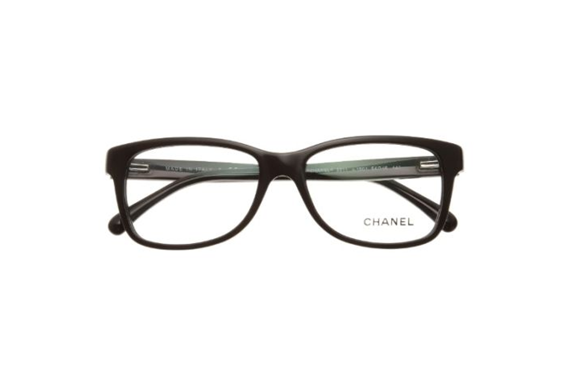 CHANEL - Irregular Shape Eyeglass Frames Women's Black