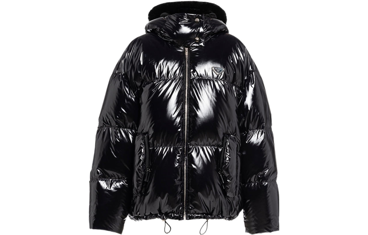 PRADA Down Jacket Coat Women's Black