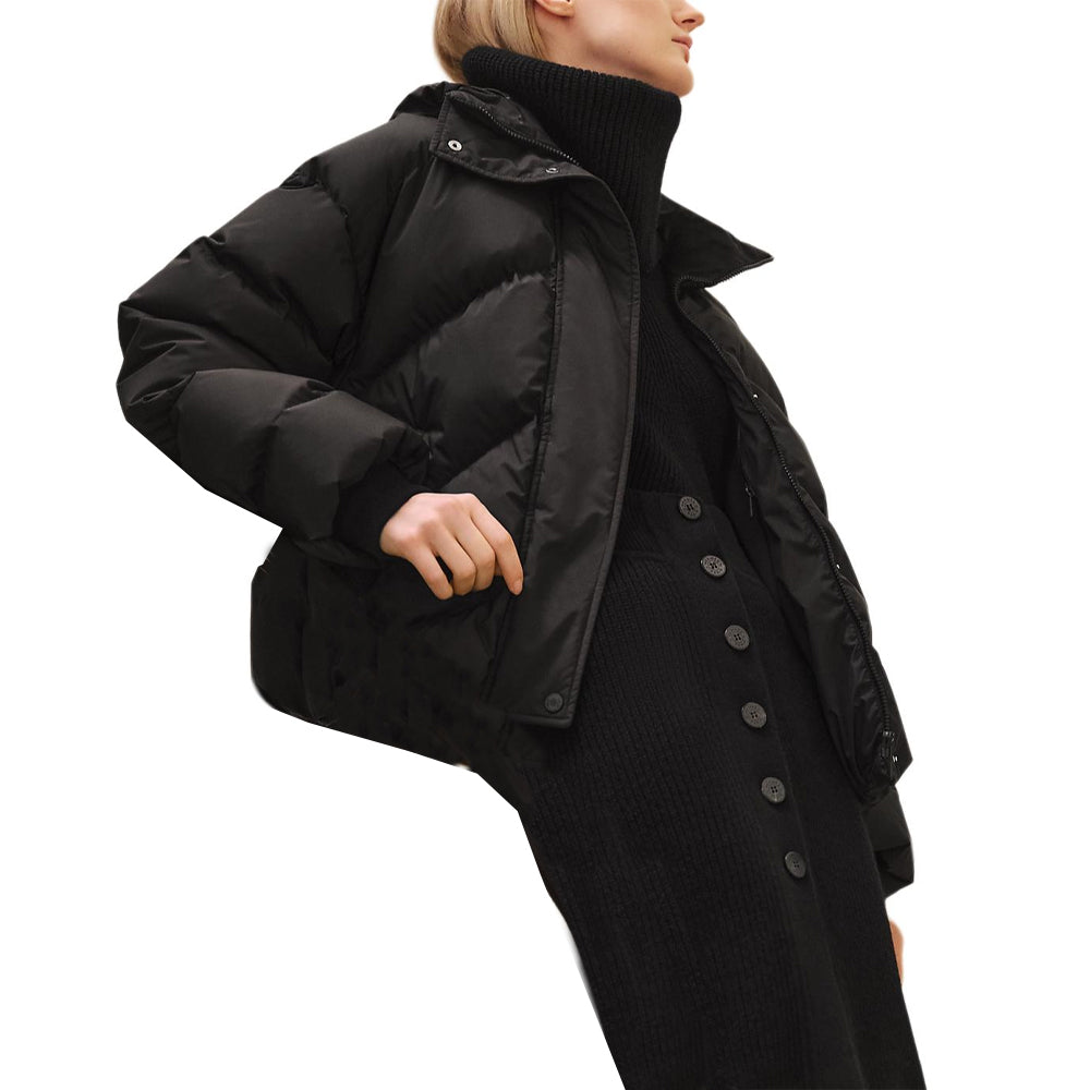 HERMES Down Jacket Women's Black