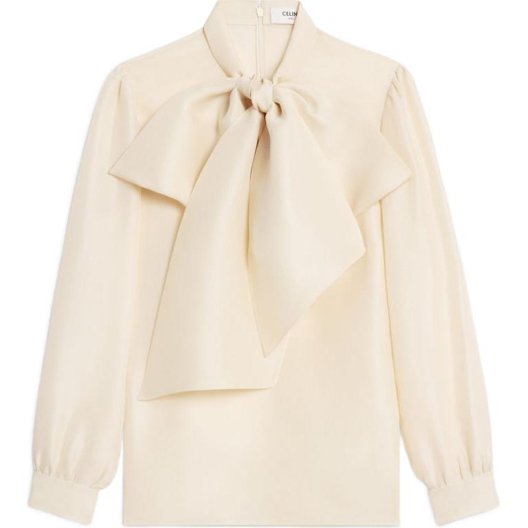 CELINE Blouse With Maxi Bow In Silk