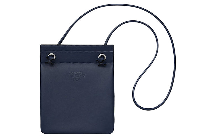 HERMES Aline Calfskin Shoulder Bag Crossbody Bag Mini Women's 2Z Bleu Nuit Midnight Blue