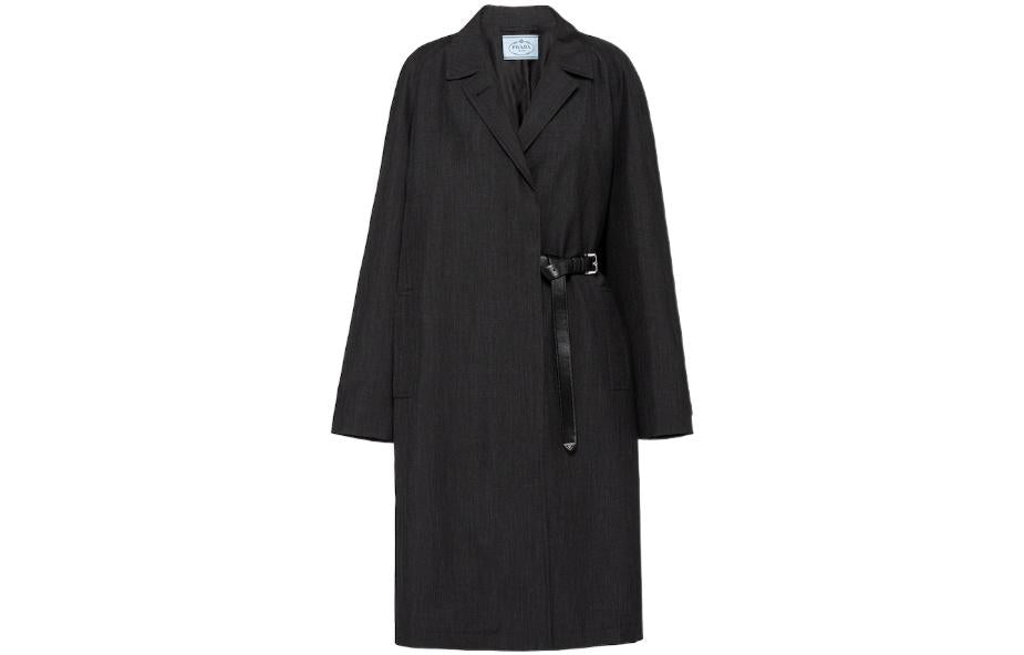 PRADA Coats Women's Coal Gray