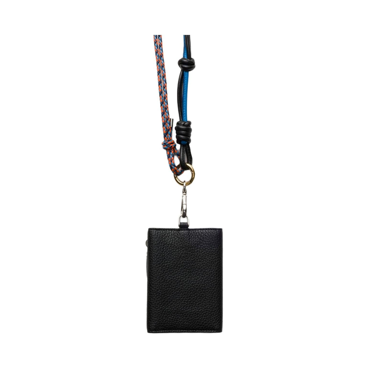 PRADA Cow Leather Card Holder Women's Black
