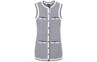 CHANEL Sleeveless Dress Women's Black