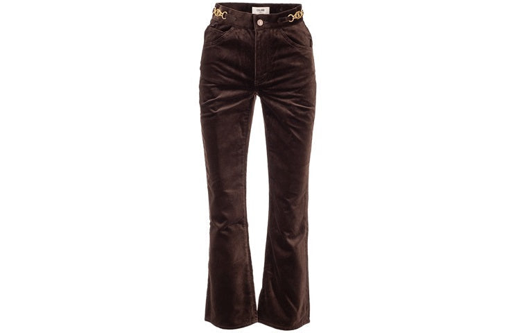 CELINE Casual Pants Women's Brown