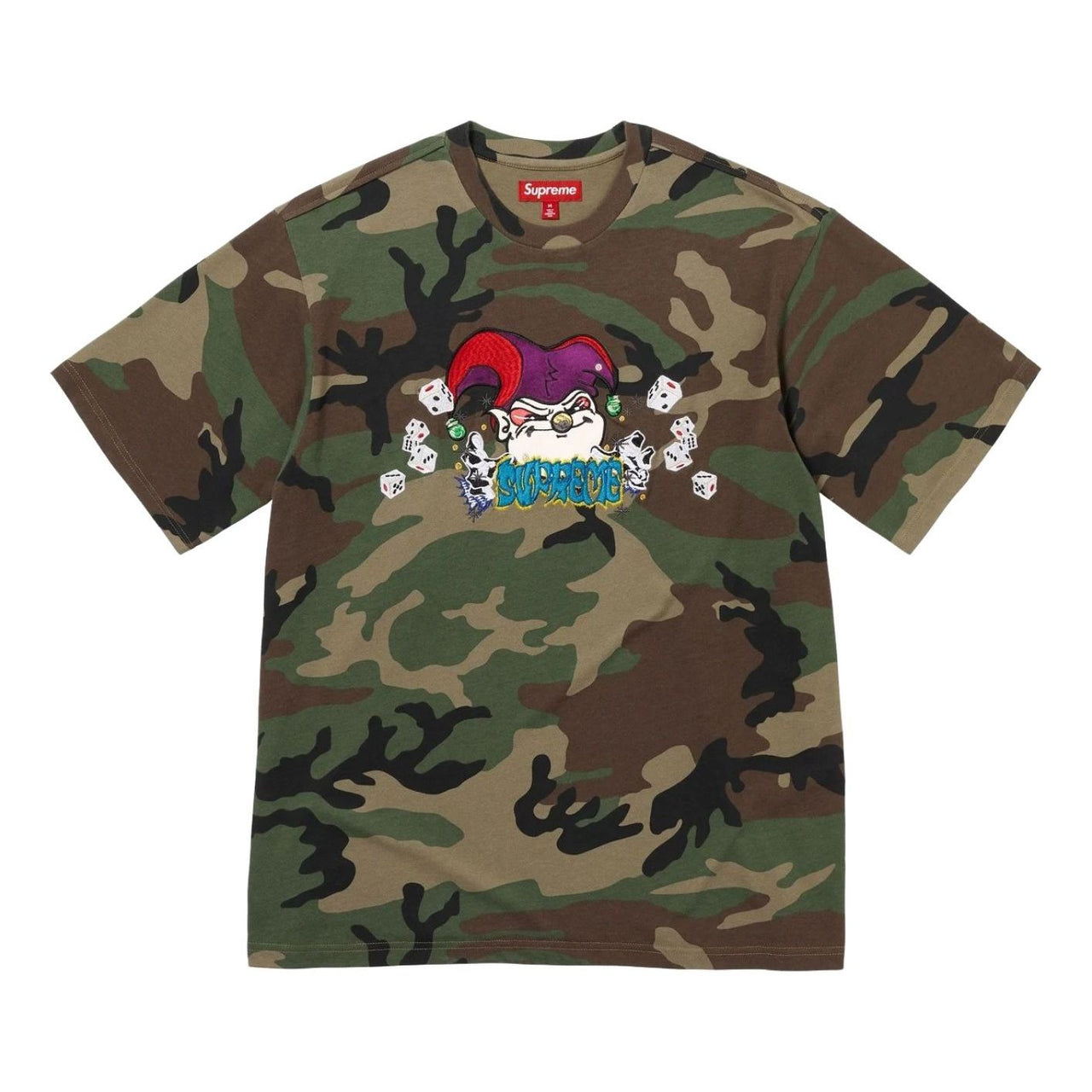 Supreme Aoi Jester Short-Sleeve T-Shirt 'Woodland Camo' SUP-FW25-120-CAM