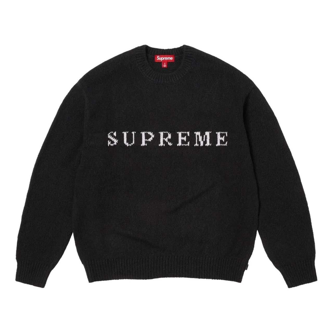 Supreme FW25 Contrast Logo Sweater 'Black' SUP-FW25-156-BLK