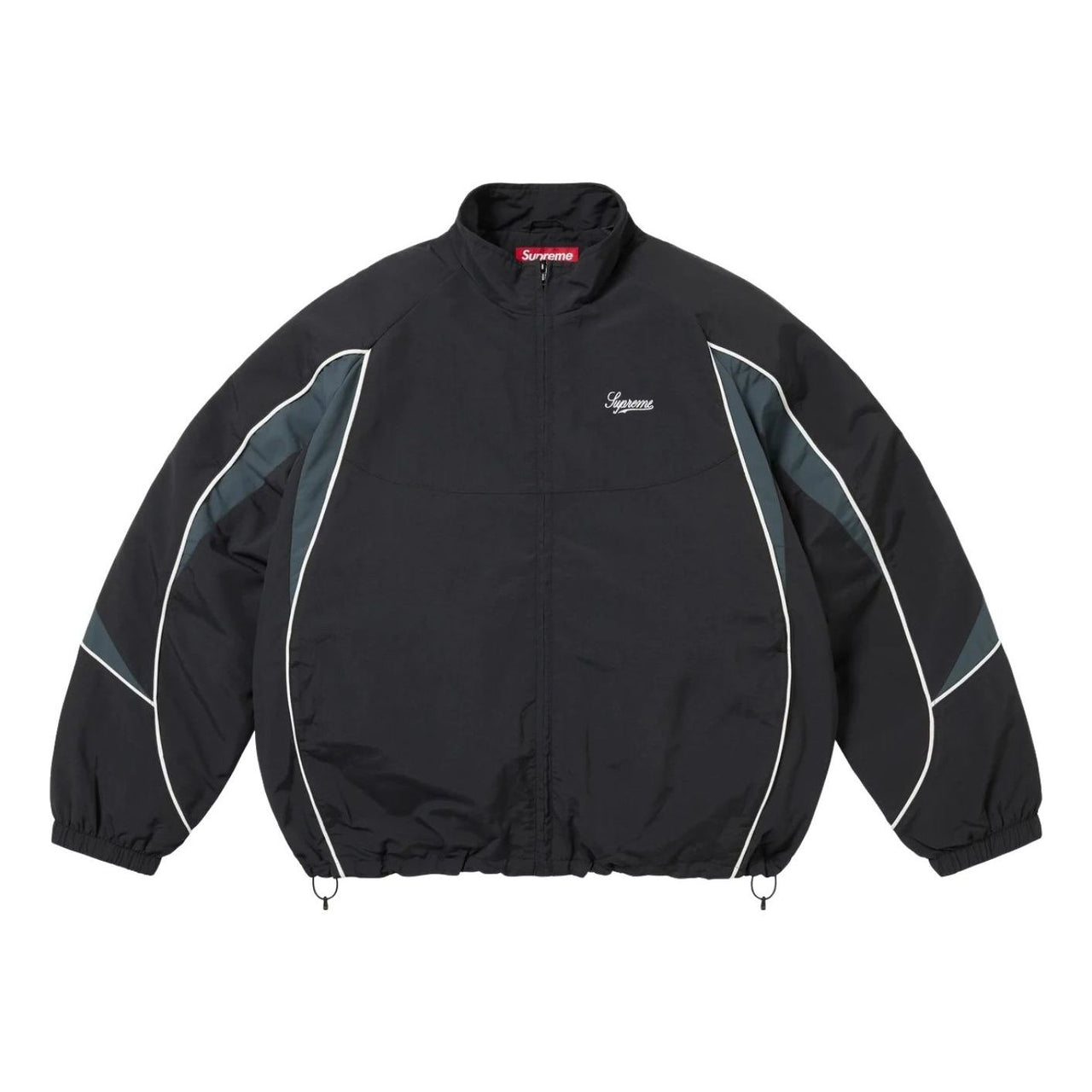 Supreme FW25 Contrast Piping Track Jacket 'Black' SUP-FW25-075-BLK