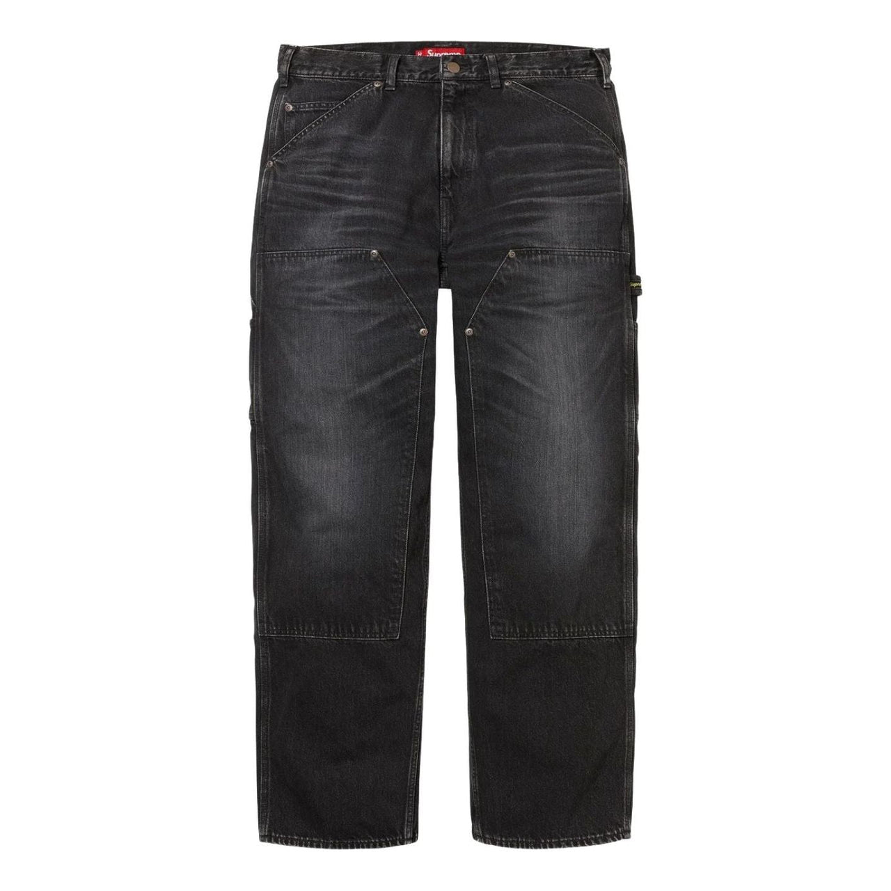 Supreme FW25 Worn Double Knee Denim Painter Jean 'Washed Black' FW25P25-WASHED-BLACK