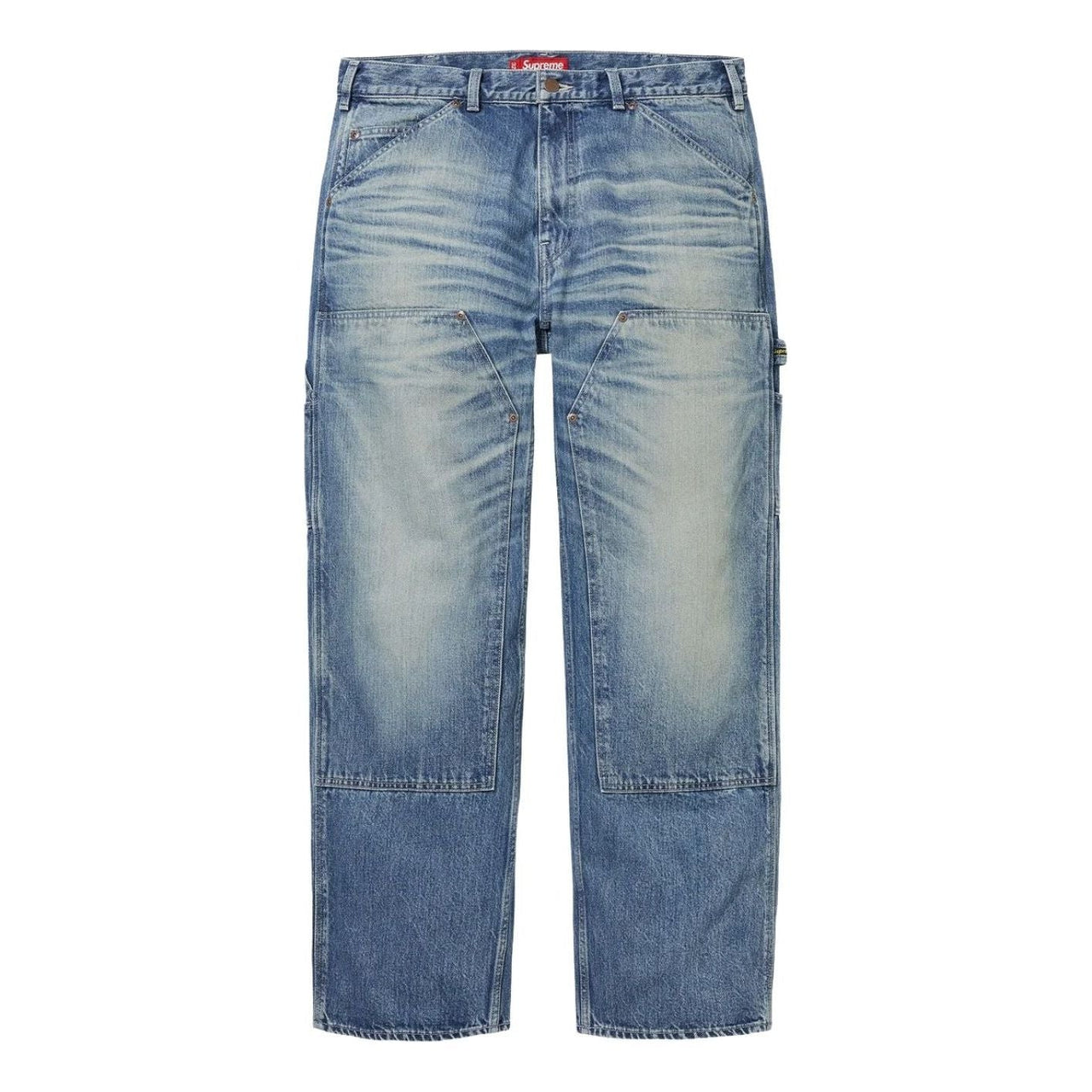 Supreme FW25 Worn Double Knee Denim Painter Jean 'Washed Indigo' FW25P25-WASHED-INDIGO