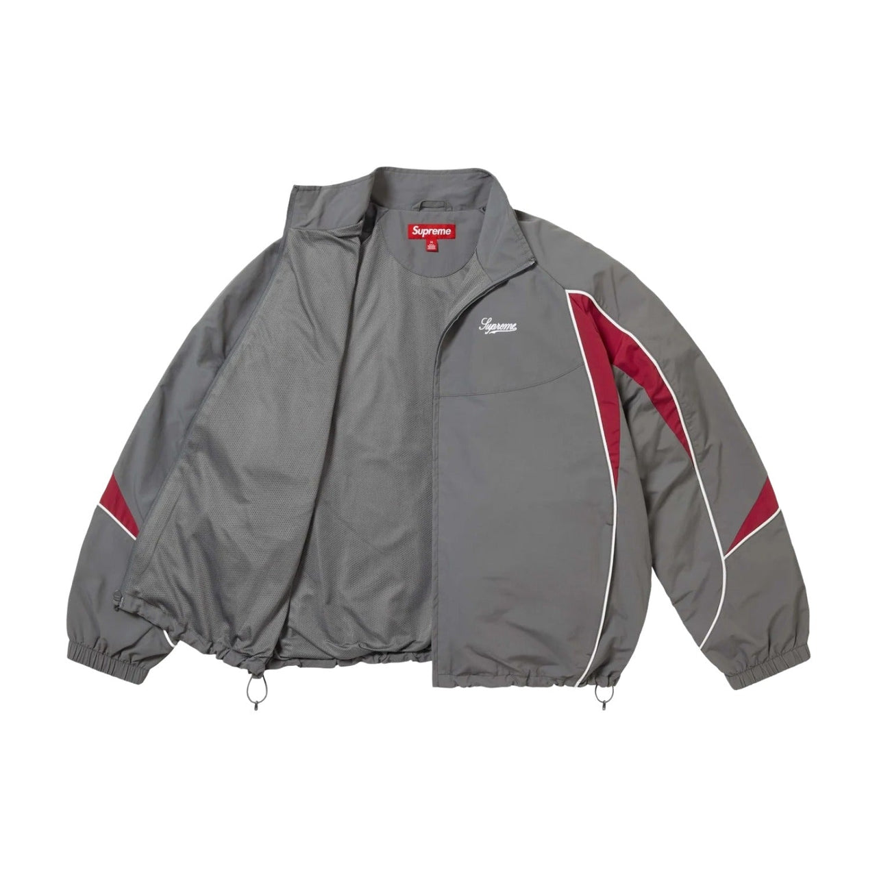 Supreme FW25 Contrast Piping Track Jacket 'Grey' SUP-FW25-075-GRY
