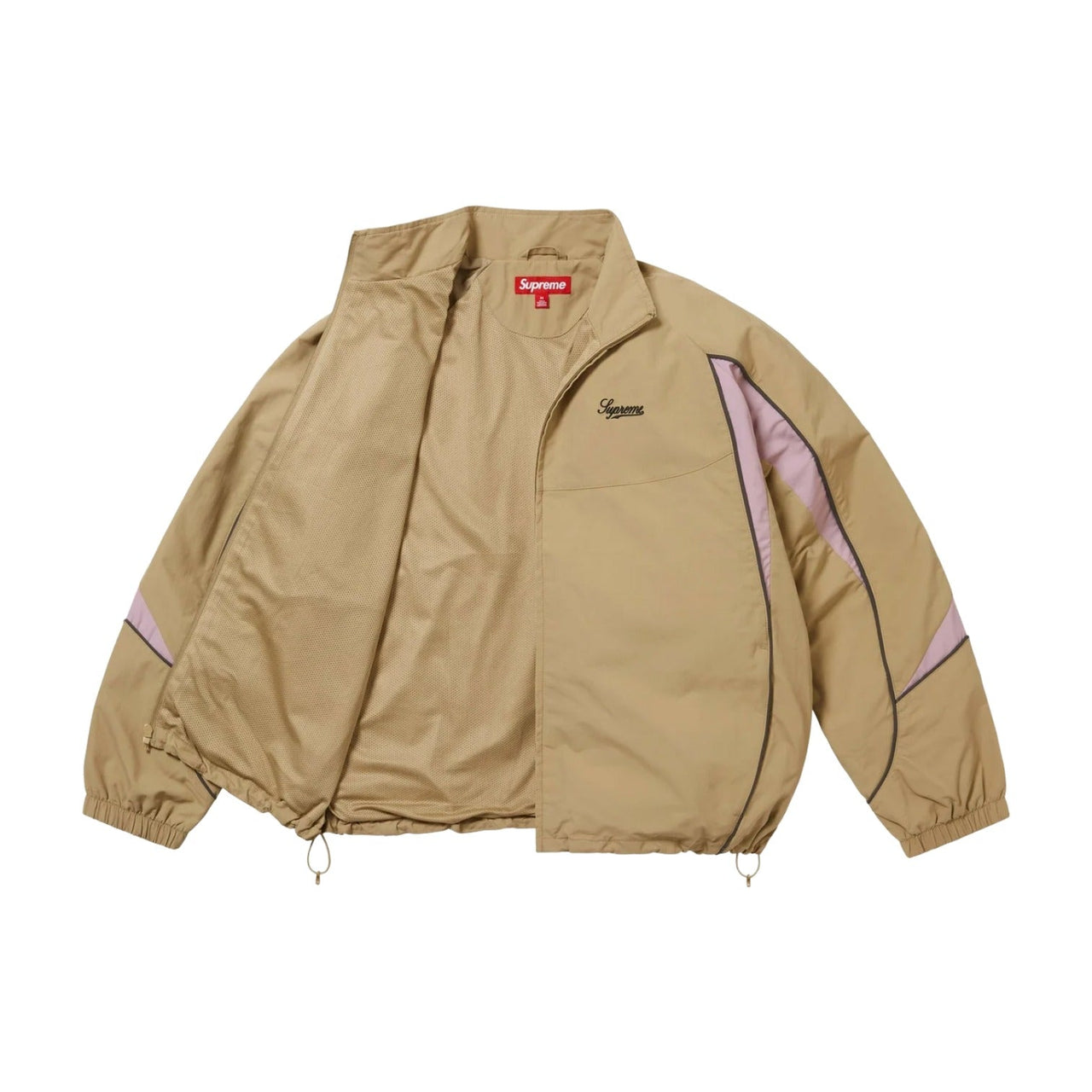 Supreme FW25 Contrast Piping Track Jacket 'Tan' SUP-FW25-075-TAN