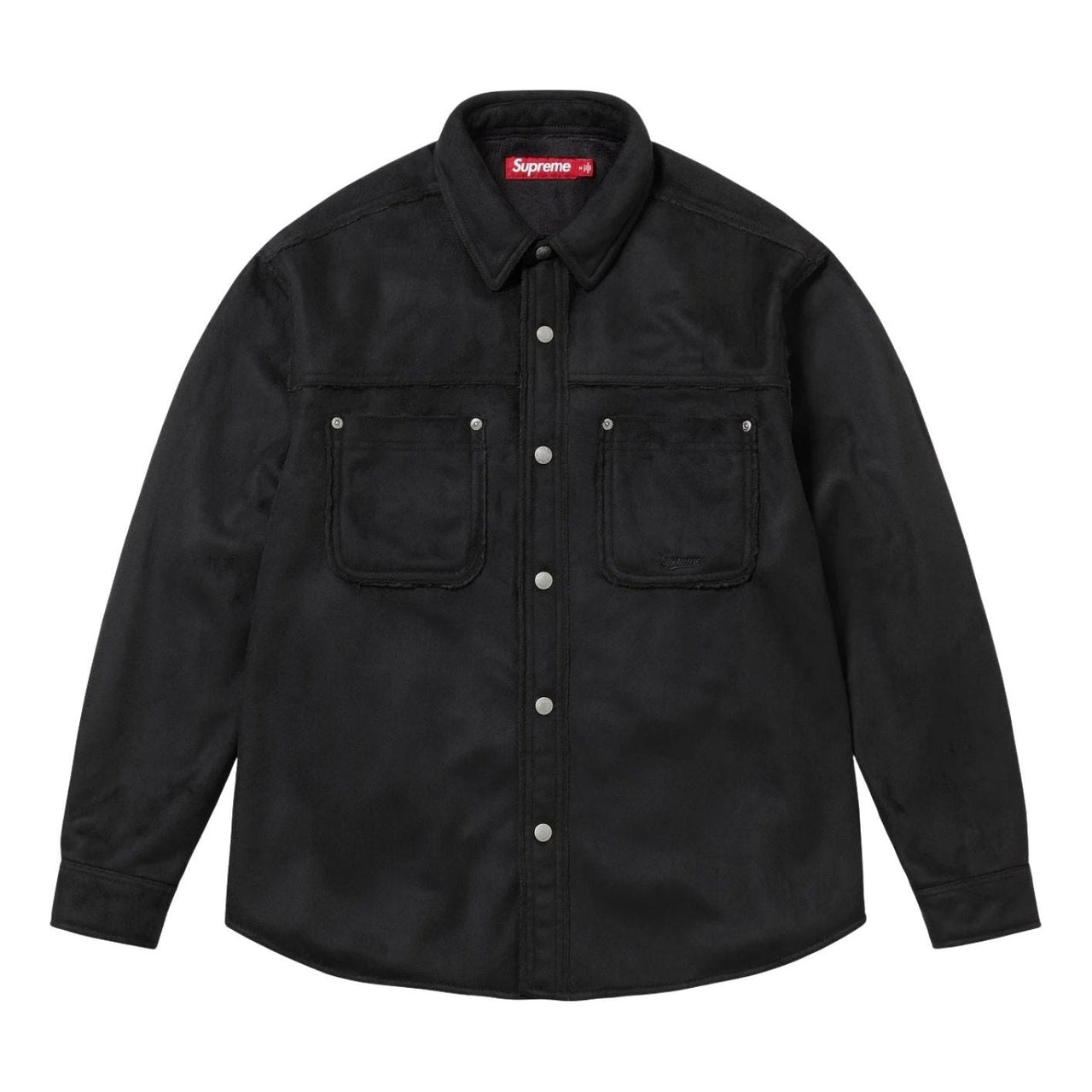 Supreme Faux Suede Snap Shirt 'Black' SUP-FW25-144-BLK