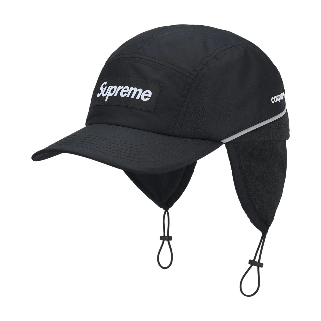Supreme Polartec Lined Packable Earflap Camp Cap 'Black' SUP-FW25-1127-BLK