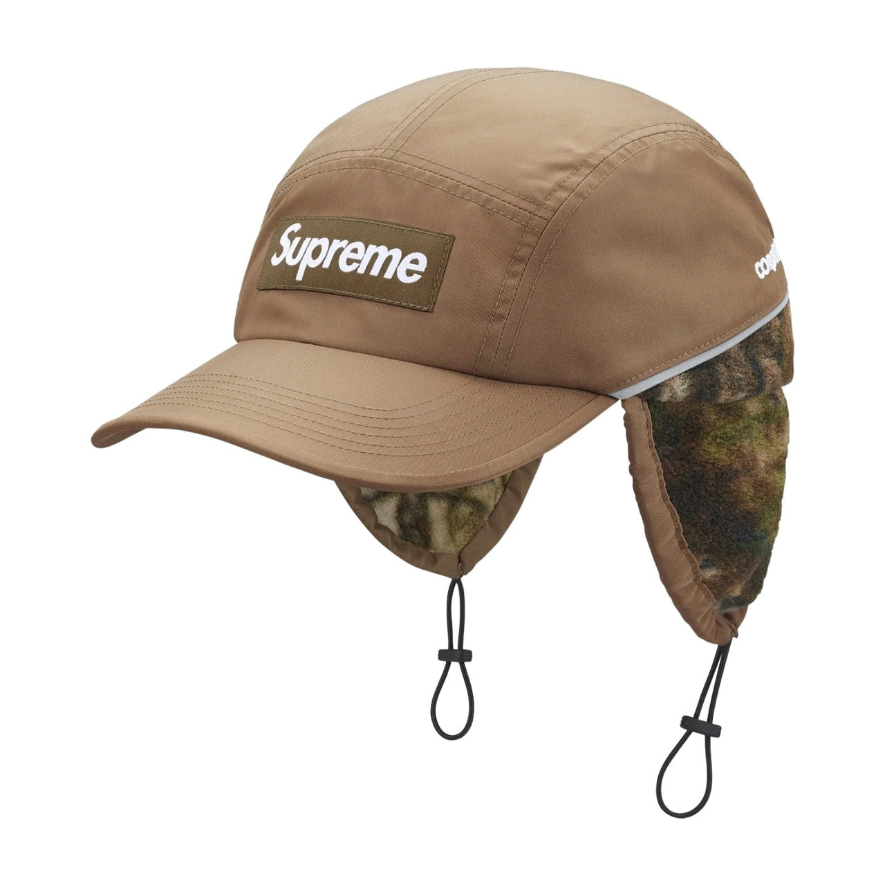 Supreme Polartec Lined Packable Earflap Camp Cap 'Khaki' SUP-FW25-1127-KHA
