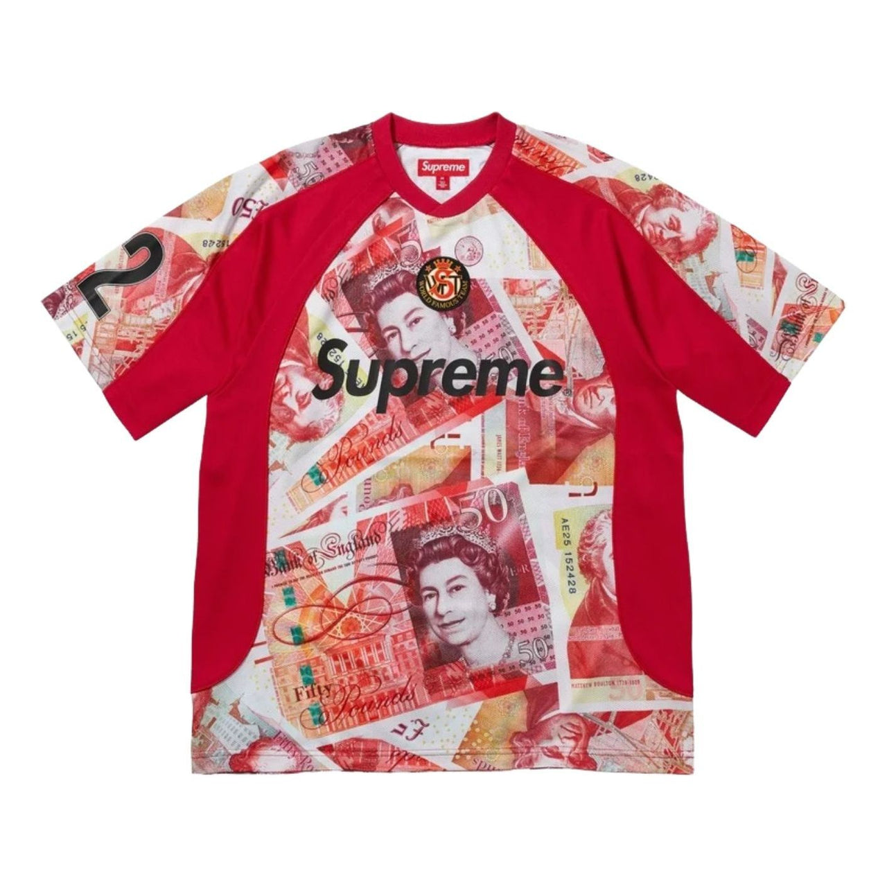 Supreme FW25 Pounds Soccer Jersey 'Red' FW25KN83-RED