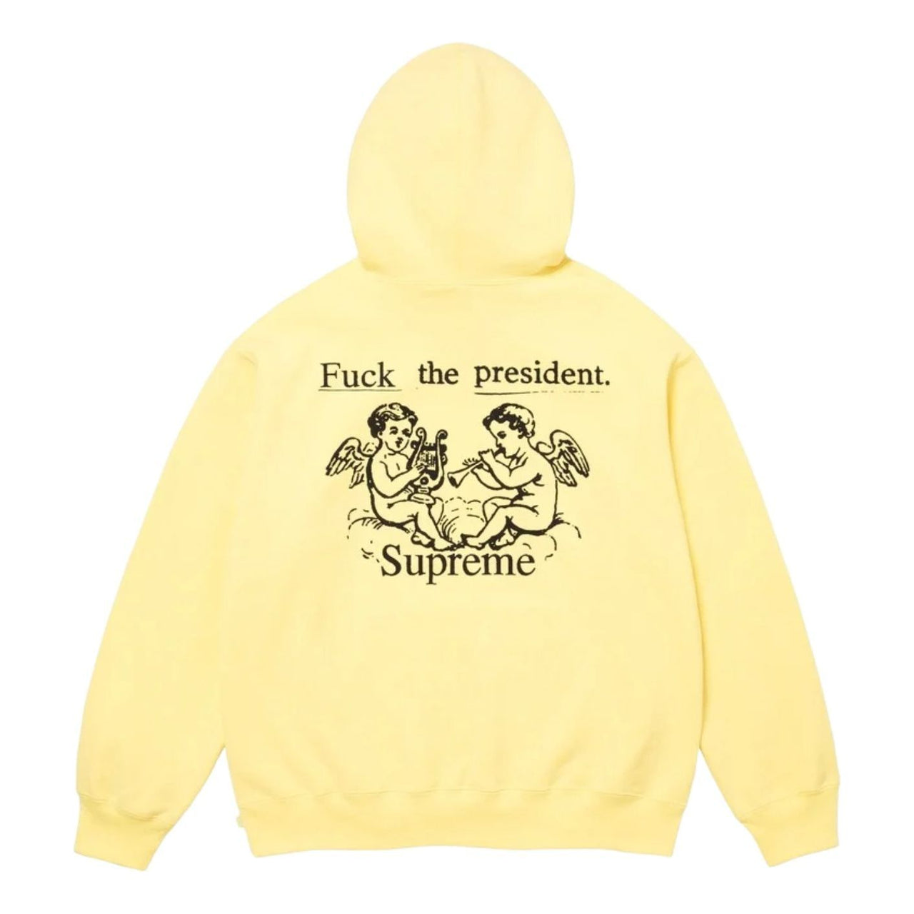 Supreme FW25 President Hooded Sweatshirt 'Light Yellow' FW25SW80-LIGHT-YELLOW