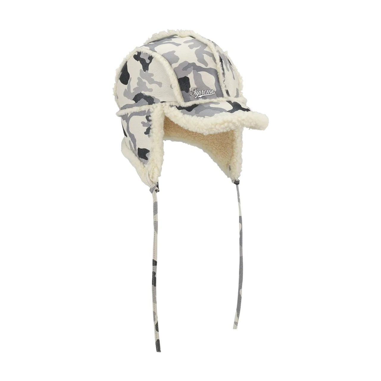 Supreme FW25 Shearling Lined Earflap Cap 'Snow Camo' SUP-FW25-1100-SNOW