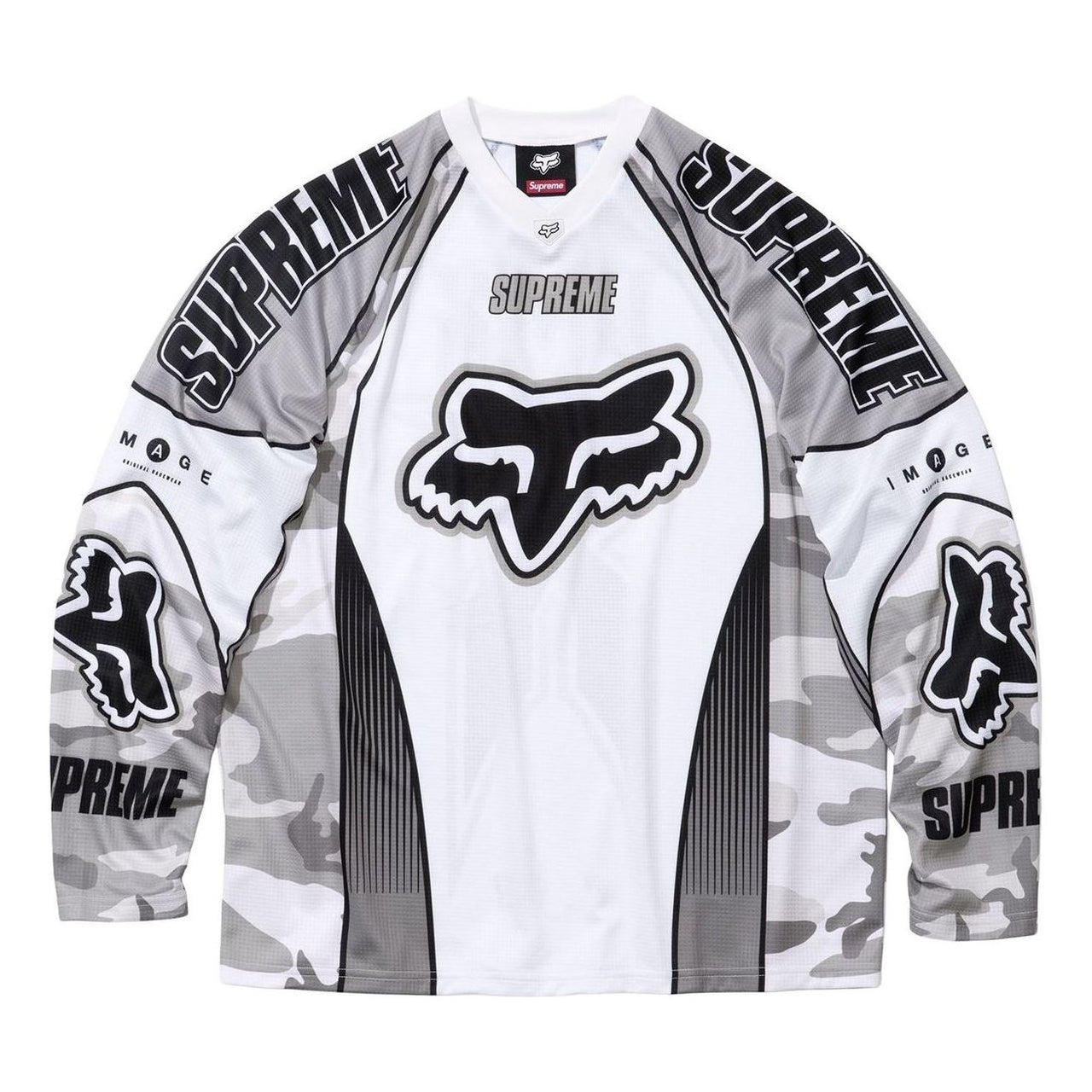 Supreme x Fox Racing DMX Jersey 'Snow Camo' FW25KN60-SNOW-CAMO